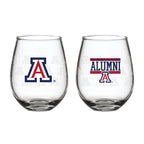 Set of 2 Arizona Wildcats Alumni 15oz Stemless