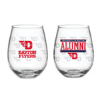 Set of 2 Dayton Flyers Alumni 15oz Stemless