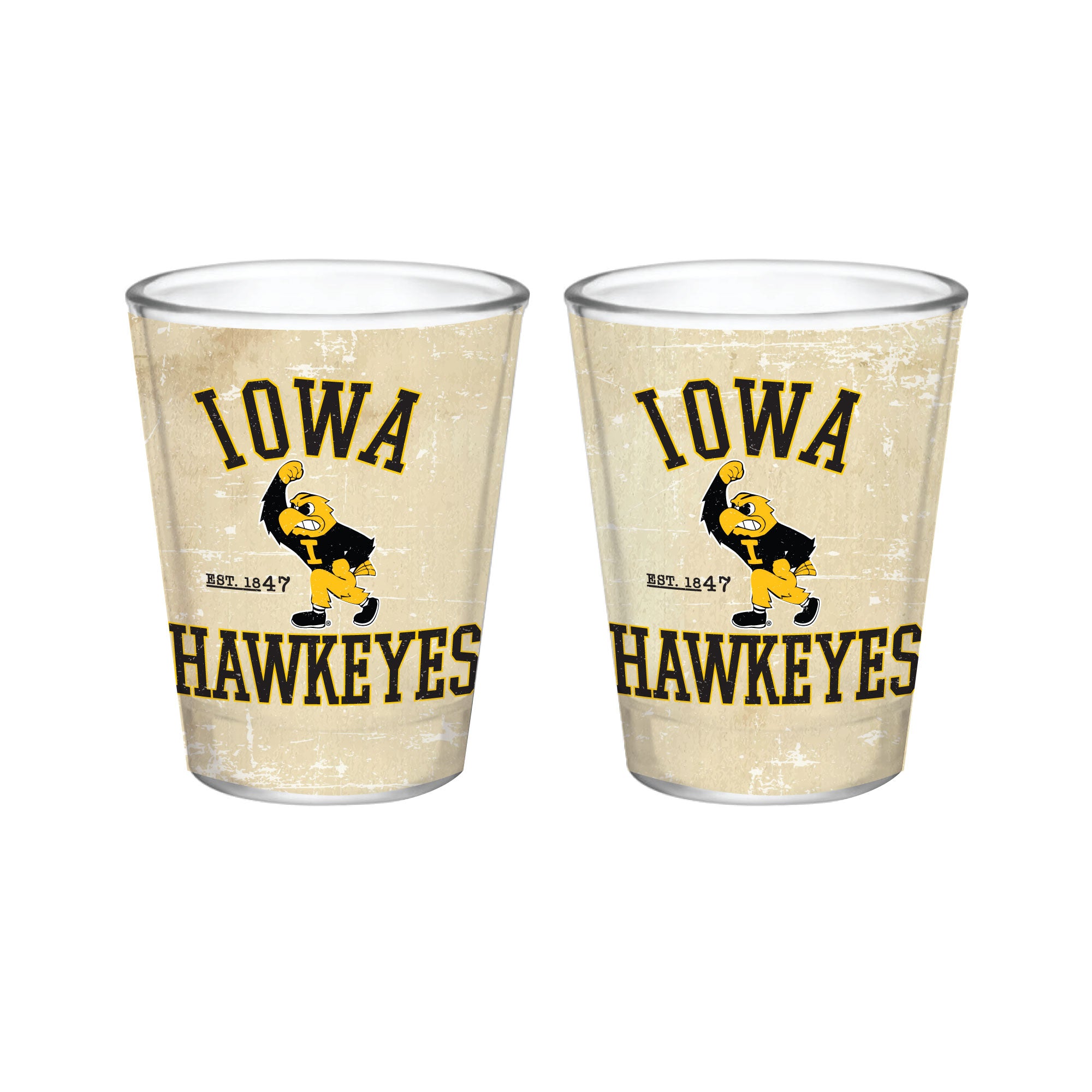 Iowa Hawkeyes 2oz Retro Collector | Set of 2