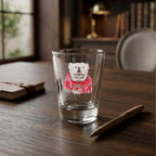 Set of 4 Georgia Bulldogs Mascot by Laura Wilcox 2oz Collector Shot Glasses