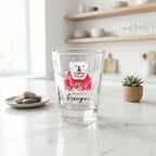 Set of 4 Georgia Bulldogs Mascot by Laura Wilcox 2oz Collector Shot Glasses