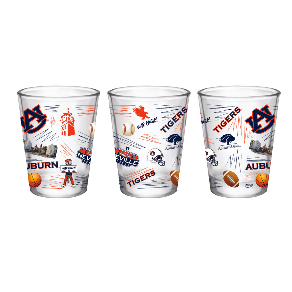 Set of 2 Auburn Tigers Local Collectible Glasses