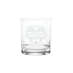 2023 FOOTBALL NATIONAL CHAMPIONS MICHIGAN 14oz ETCHED DOF