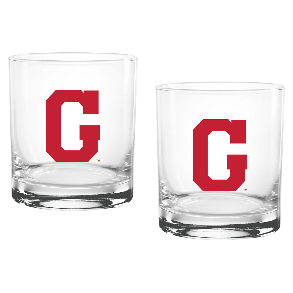 Set of 2 Georgia Bulldogs College Vault Sketch 14oz Rocks Glasses