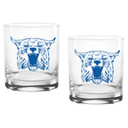 Set of 2 Kentucky Wildcats College Vault Sketch 14oz Rocks Glasses
