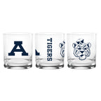 Set of 2 Auburn Tigers College Vault Sketch 14oz Rocks Glasses