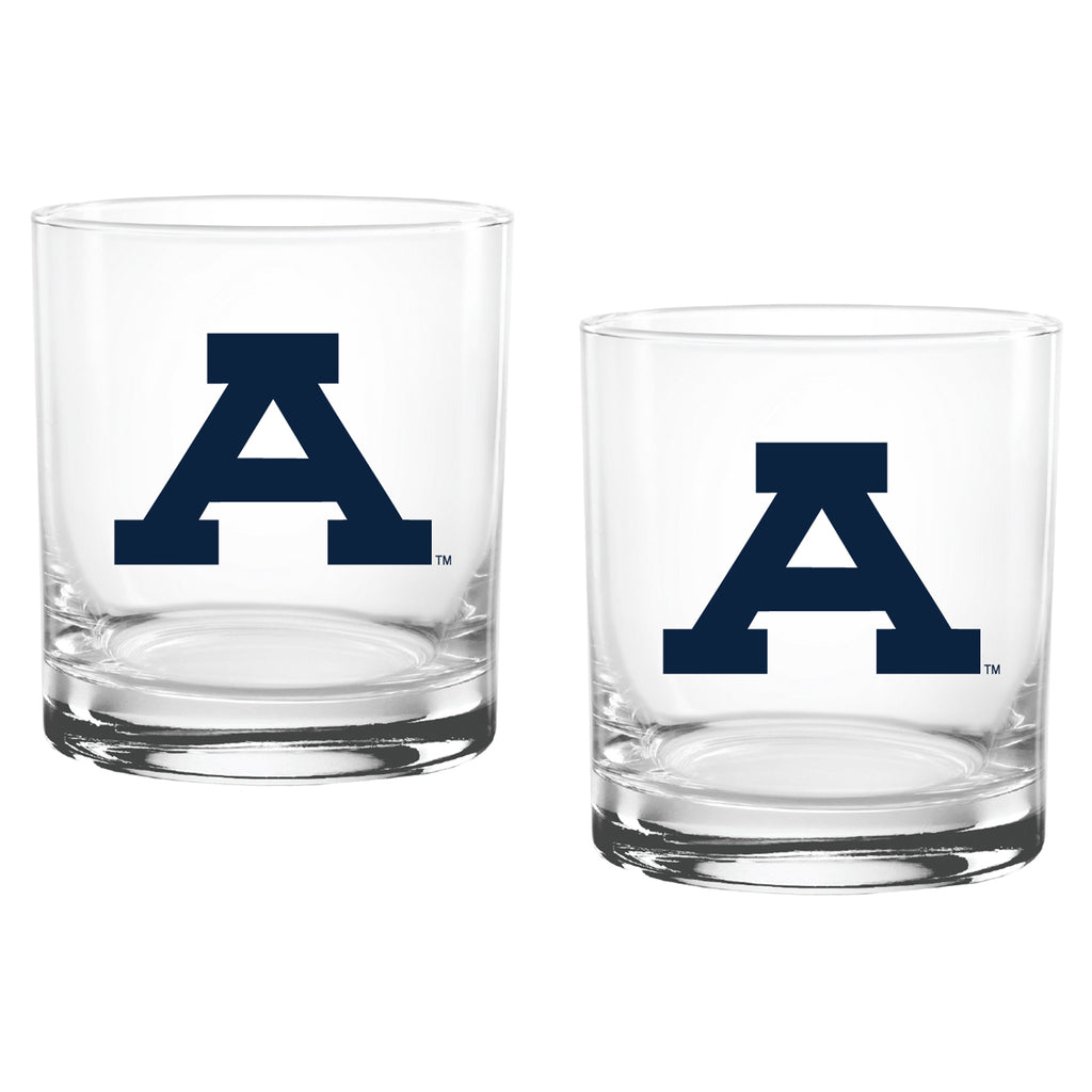Set of 2 Auburn Tigers College Vault Sketch 14oz Rocks Glasses
