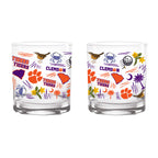 Set of 2 Clemson Tigers 14oz Local Rocks Glasses