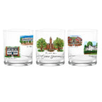 14oz Clemson Tigers Laura Wilcox University Collection 2-Pack Glass Set