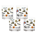 Set of 4 Colorado Buffaloes 14oz Local Rocks Glasses