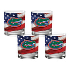 Set of 4 Florida Gators 14oz Americana Rocks Glasses