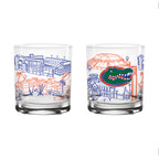 Set of 2 Florida Gators Campus Line Art 14oz Rocks Glasses