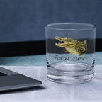 Set of 4 Florida Gators Mascot by Laura Wilcox 14oz Rocks Glasses