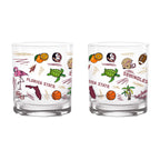 Set of 2 Florida State Seminoles 14oz Local Rocks Glasses
