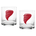 Set of 2 Iowa State Cyclones College Vault Sketch 14oz Rocks Glasses