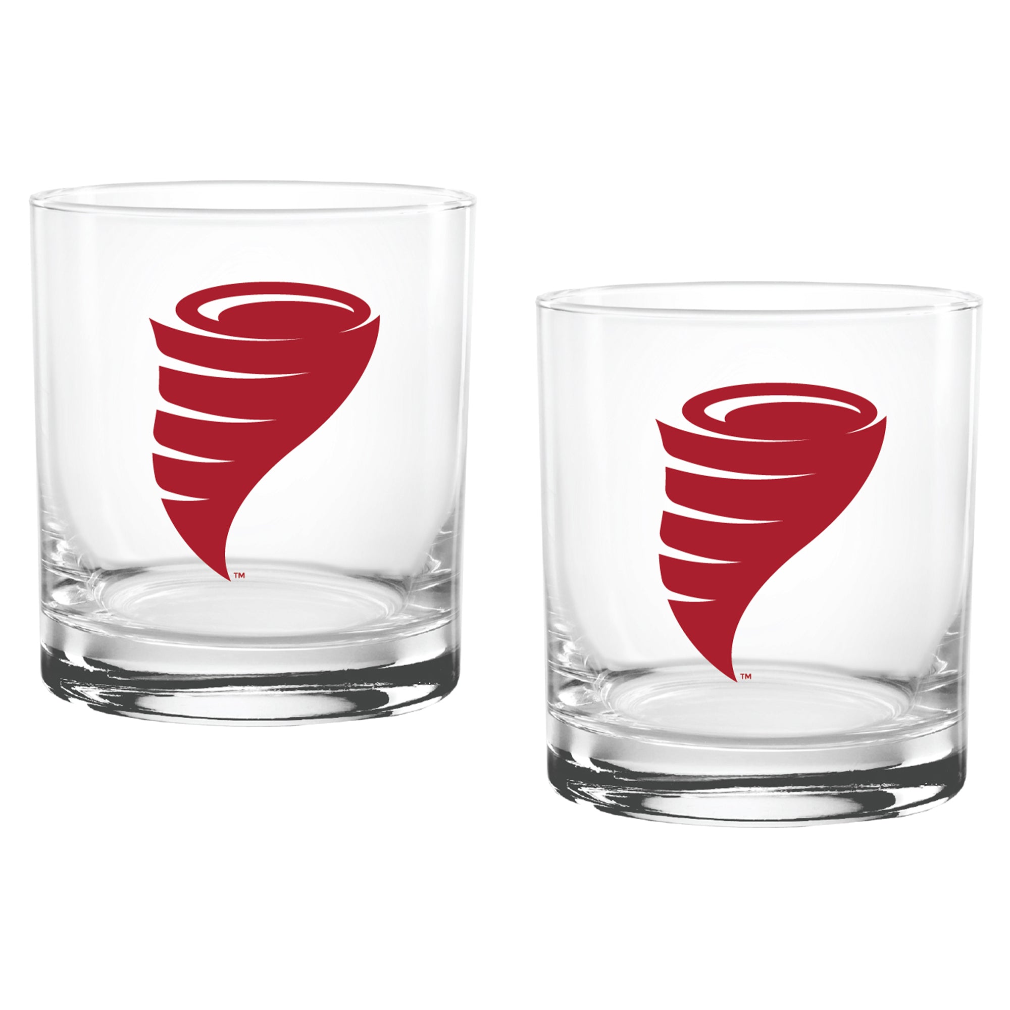 Set of 2 Iowa State Cyclones College Vault Sketch 14oz Rocks Glasses