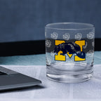 Set of 4 Michigan Wolverines College Vault Rocks Glasses
