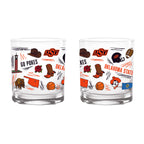 Set of 2 Oklahoma State Cowboys 14oz Local Rocks Glasses