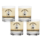 Set of 4 Purdue Boilermakers College Vault Tan Retro 14oz Rocks Glasses