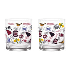 Set of 2 South Carolina Gamecocks 14oz Local Rocks Glasses