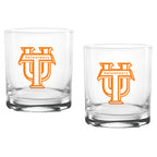 Set of 2 Tennessee Volunteers College Vault Sketch 14oz Rocks Glasses