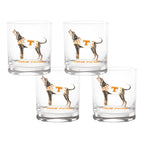 Set of 4 Tennessee Volunteers Mascot by Laura Wilcox 14oz Rocks Glasses