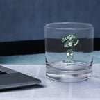 Set of 4 Michigan State Spartans Mascot by Laura Wilcox 14oz Rocks Glasses