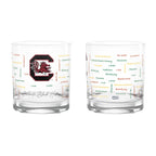 Set of 2 South Carolina Gamecocks 14oz BHM Rocks Glasses