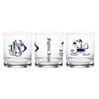 Set of 2 Notre Dame Fighting Irish College Vault Sketch 14oz Rocks Glasses
