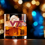 Set of 4 Virginia Tech Hokies Campus Line Art 14oz Rocks Glasses