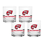 Set of 4 Western Kentucky Hilltoppers 14oz Ring Rocks Glasses