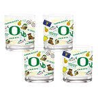 Set of 4 Oregon Ducks 14oz Local Rocks Glasses