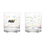 Set of 2 Alabama State Hornets 14oz BHM Rocks Glasses