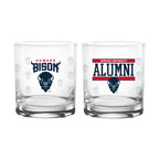 Set of 2 Howard Bisons 14oz XD Alumni Rocks Glasses
