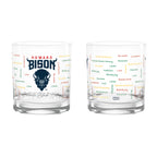 Set of 2 Howard Bisons 14oz BHM Rocks Glasses