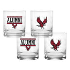 Set of 4 North Carolina Central Eagles 14oz XD Alumni Rocks Glasses