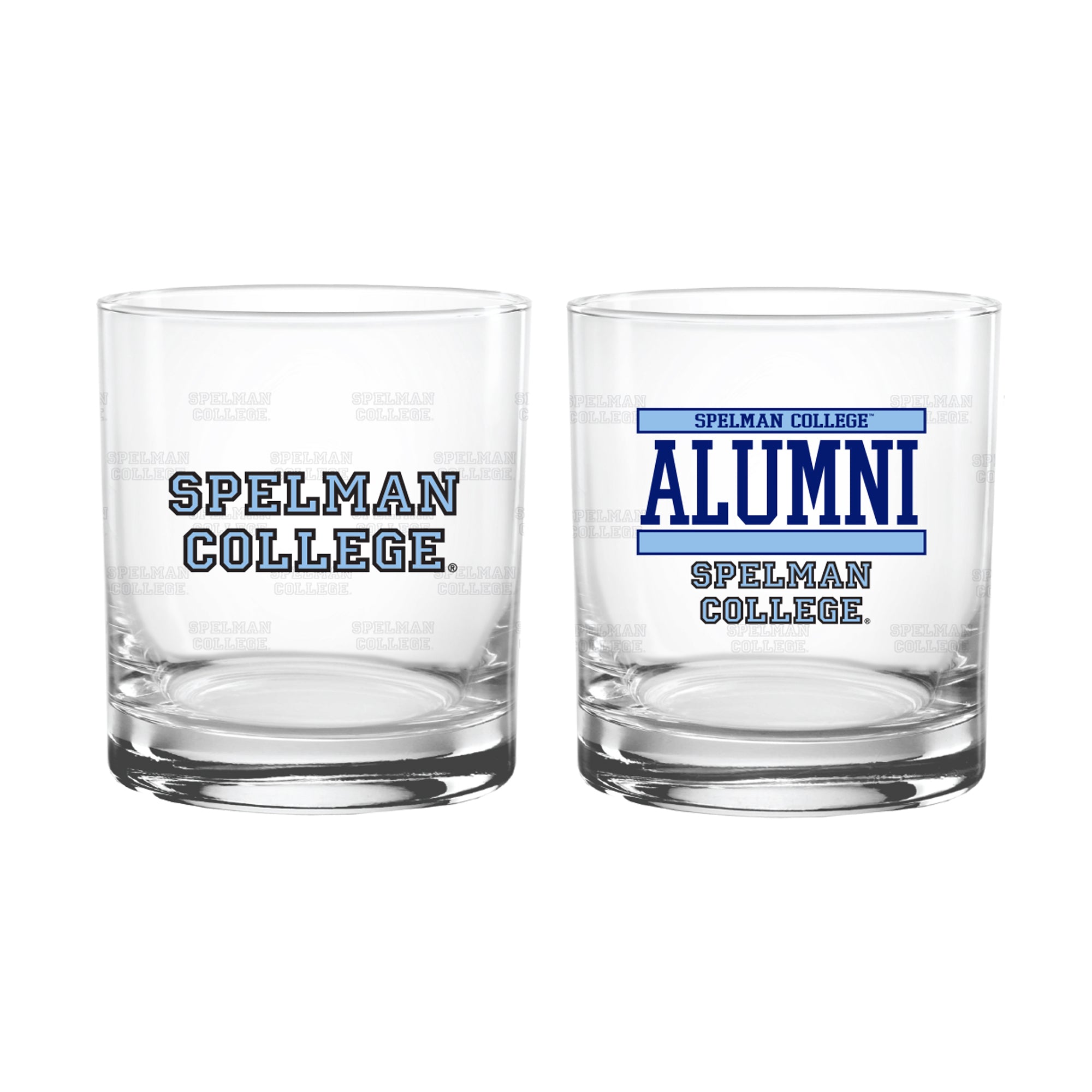 Set of 2 Spelman Jaguars 14oz XD Alumni Rocks Glasses