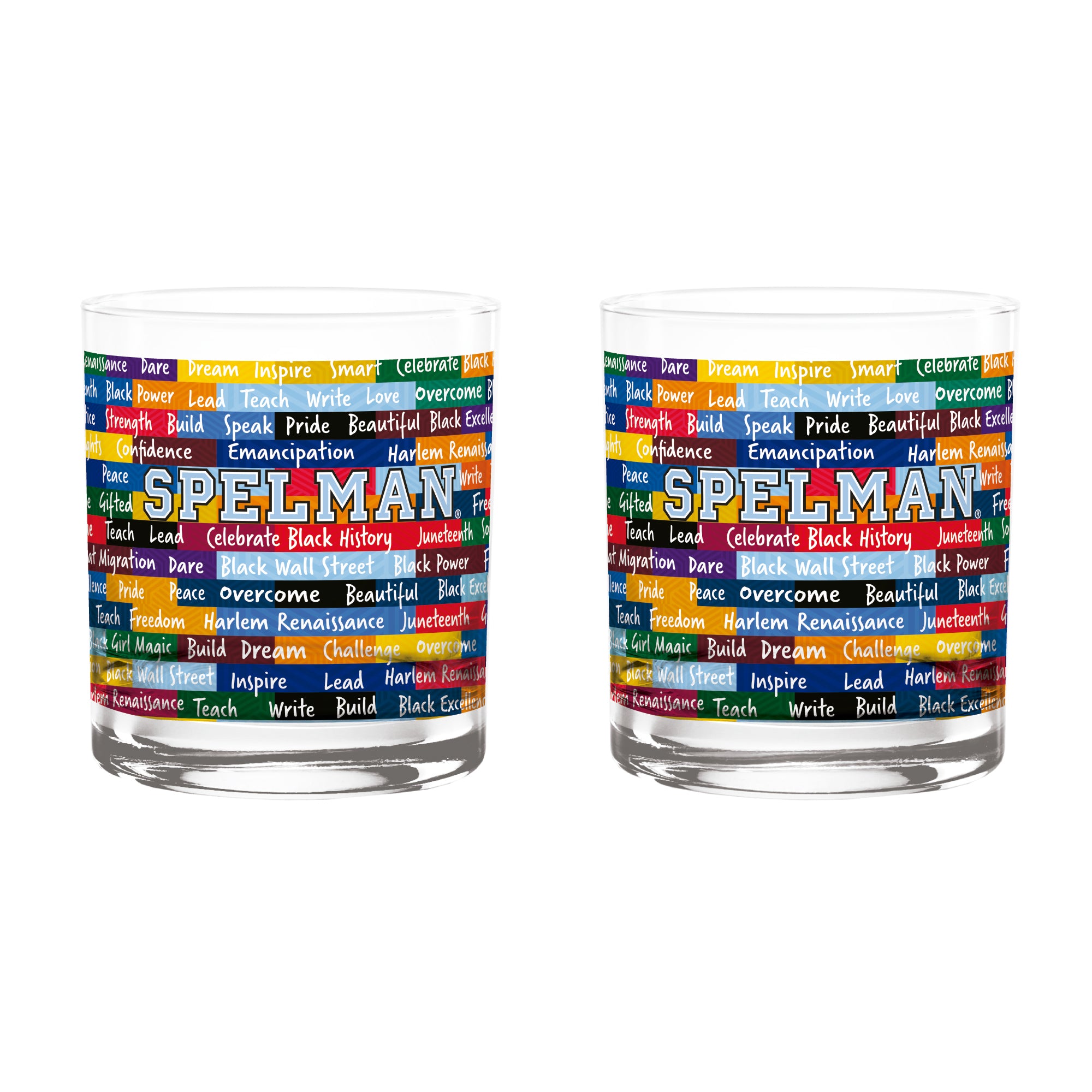Spelman Jaguars 14oz BHM Rocks Glasses | Set of 2