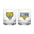 Set of 2 Fort Valley State Wildcats 14oz XD Alumni Rocks Glasses