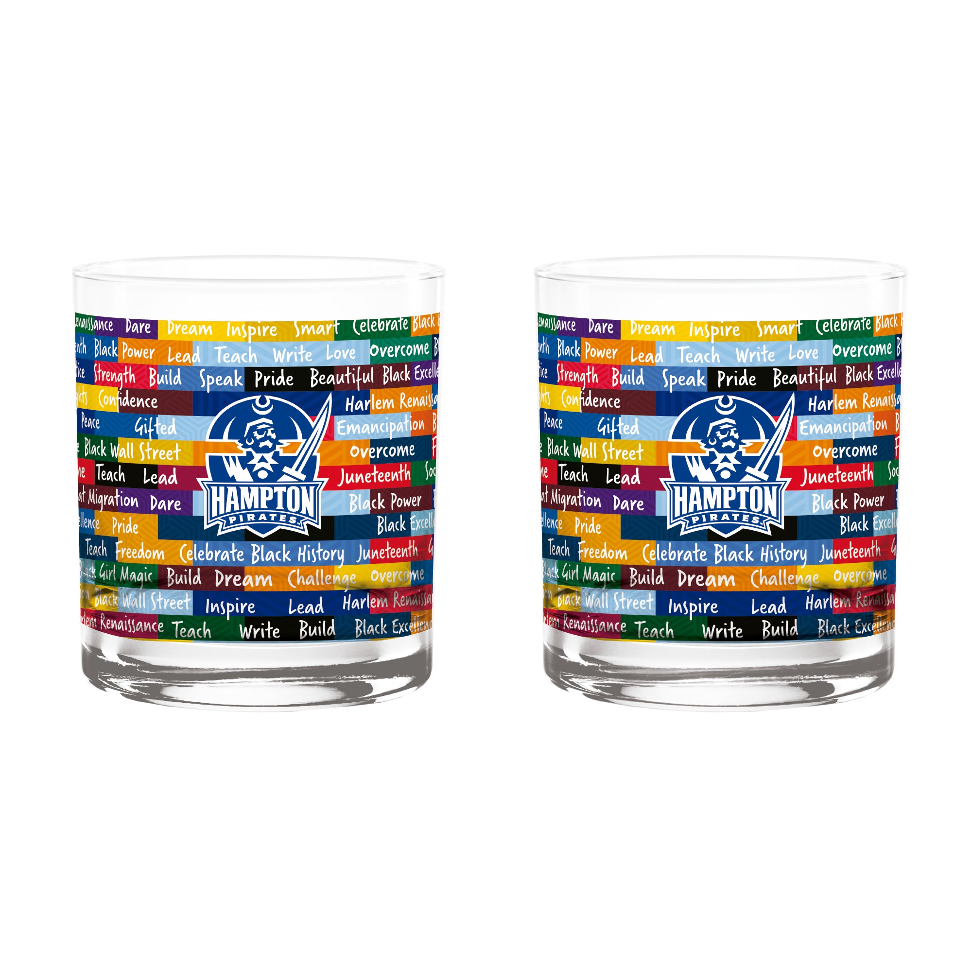 Hampton Pirates 14oz BHM Rocks Glasses | Set of 2