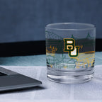 Set of 4 Baylor Bears Campus Line Art 14oz Rocks Glasses