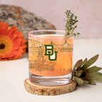 Set of 4 Baylor Bears Campus Line Art 14oz Rocks Glasses