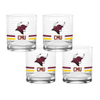 Set of 4 Colorado Mesa Mavericks 14oz Ring Rocks Glasses