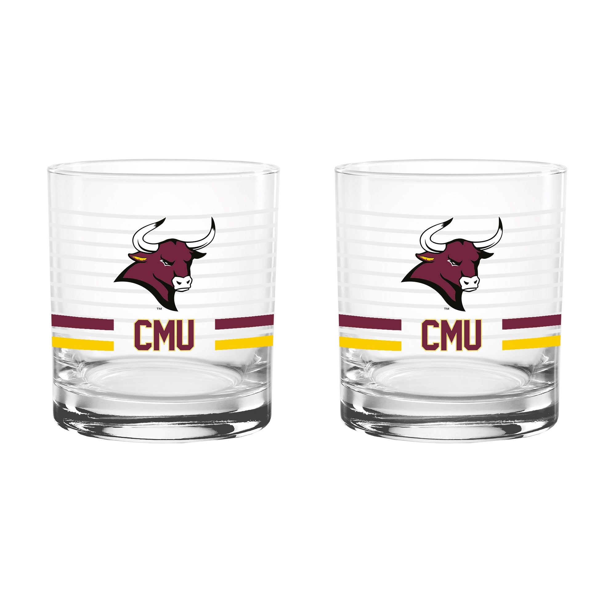 Set of 2 Colorado Mesa Mavericks 14oz Ring Rocks Glasses