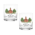 14oz Ohio State Buckeyes Laura Wilcox University Collection 2-Pack Glass Set