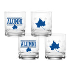 Set of 4 Indiana State Sycamores 14oz Alumni Rocks Glasses