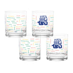 Set of 4 Tennessee State Tigers 14oz BHM Rocks Glasses