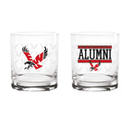 Set of 2 Eastern Washington Eagles 14oz Alumni Rocks Glasses
