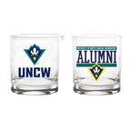 Set of 2 UNC Wilmington 14oz Alumni Rocks Glasses