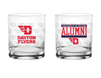 Set of 2 Dayton Flyers 14oz Alumni Rocks Glasses